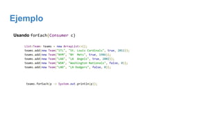 Java 8  introducción a expresiones lambdas y api stream Slide 35