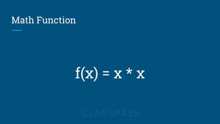 Math Function
f(x) = x * x
 