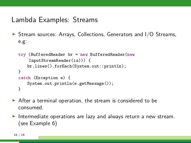 Lambda Expressions in Java