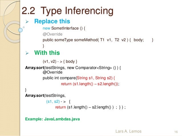 argument array string java expressions Java lambdas 8