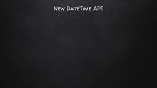 New DateTime API
 