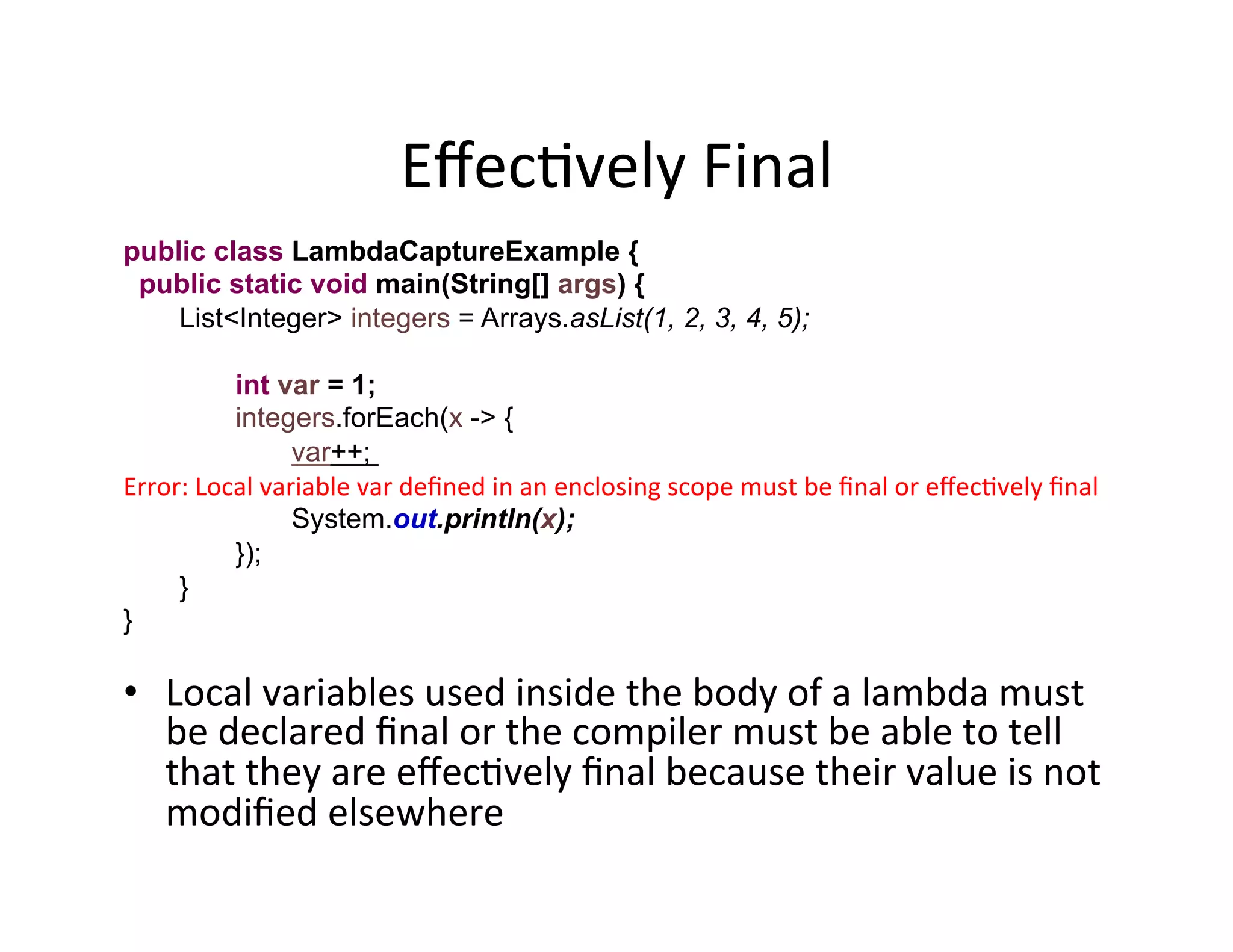 Java 8 Lambda Expressions & Streams | PDF