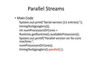 Java 8 streams | PPTX