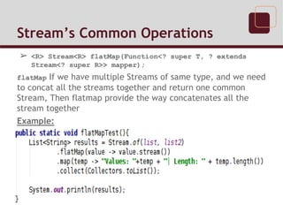 Java 8 Streams And Common Operations By Harmeet Singh(Taara) | PPT