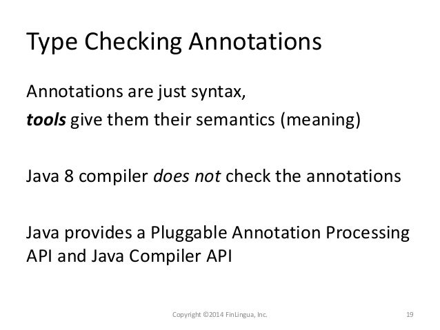 Type Annotations in Java 8