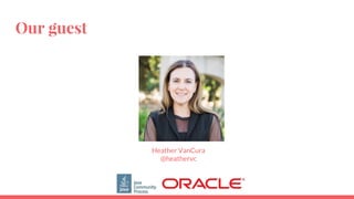 Our guest
Heather VanCura
@heathervc
 