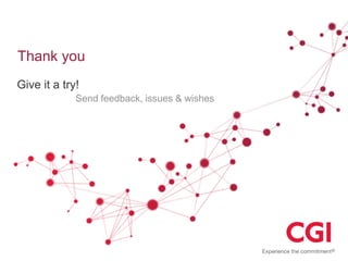 Thank you
Give it a try!
Send feedback, issues & wishes
 