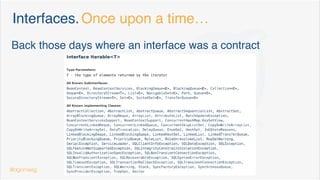Java 9 Factory Methods. Collections
public final List<String> divisibleBy4 =
List.of("CUATRO", "OCHO", "DOCE", "DIECISEIS");
public final Map<String, Integer> numbers = Map.of(
"UNO", 1,
"DOS", 2,
"TRES", 3);
public final Set<Integer> negative = Set.of(-1,-2,-3);
@dgomezg
9
 