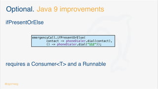 Optional
improvements
 