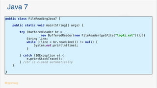 Stream. takeWhile()
Call my friends until 21:30
//call my friends until 21:30
contactBook.stream()
.takeWhile(contact -> LocalTime.now().isBefore(LocalTime.of(21,30)))
.forEach(phoneDialer::dial);
@dgomezg 9
 