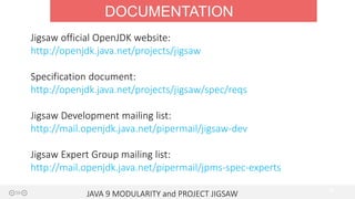 Java 9 Modularity and Project Jigsaw | PPT