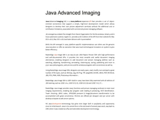 Java advanceed
