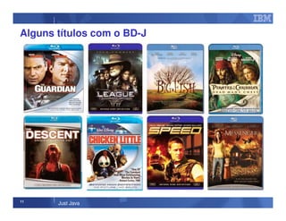 11
Just Java
Alguns títulos com o BD-J
 