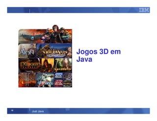 18
Just Java
Jogos 3D em
Java
 