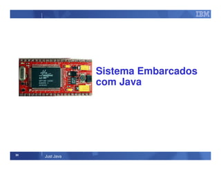 30
Just Java
Sistema Embarcados
com Java
 