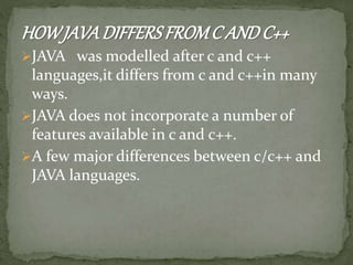 Java and c++ | PPT
