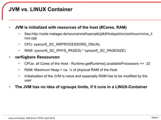 Java and cgroups eng | PPT