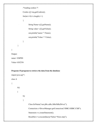 Java and j2ee_lab-manual | PDF