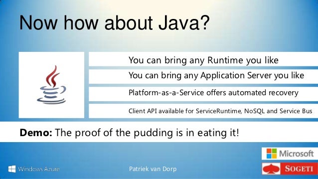 Java and other open source solutions on windows azure