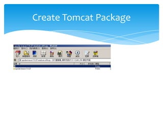 Create Tomcat Package
 