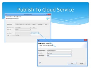Publish To Cloud Service
 