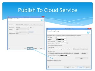 Publish To Cloud Service
 