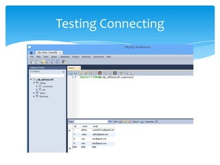 Testing Connecting
 