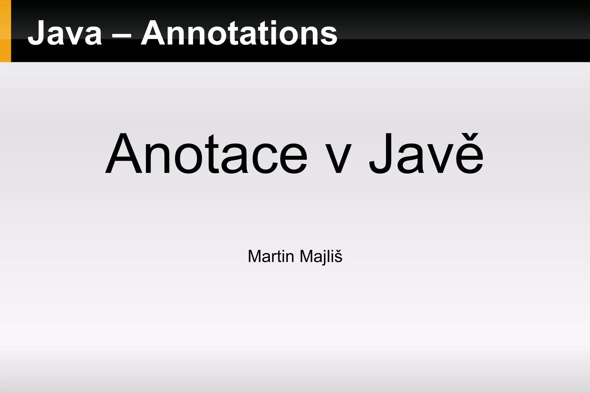 Java – Annotations | PPT