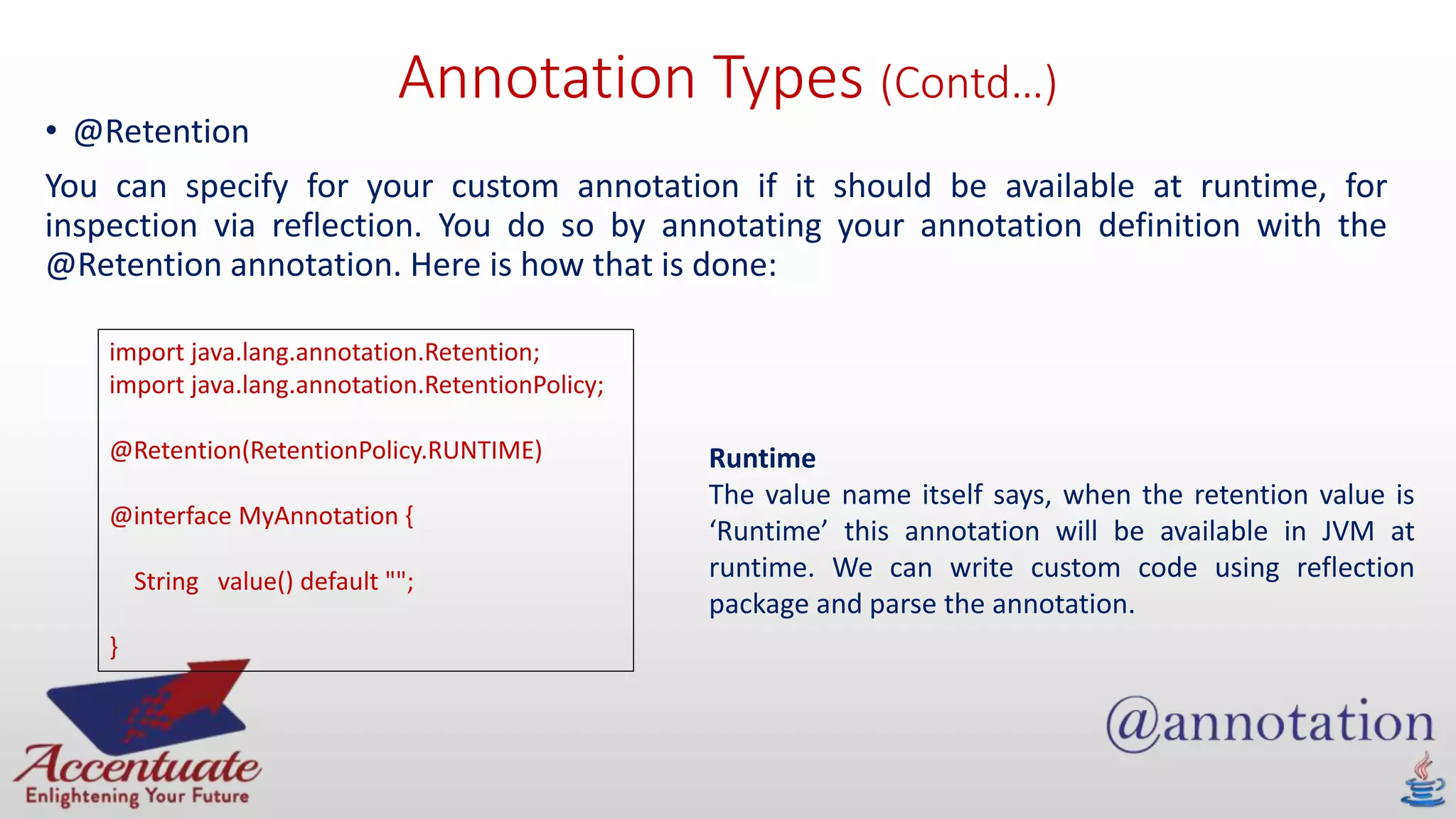 Java annotations | PPSX