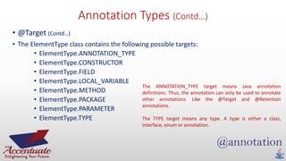 Java annotations | PPSX