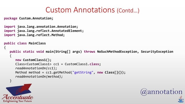Java annotations | PPSX