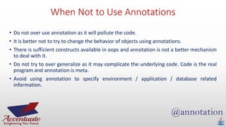 Java annotations | PPSX