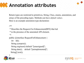 Understanding Annotations in Java | PPT