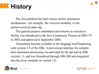 Understanding Annotations in Java | PPT