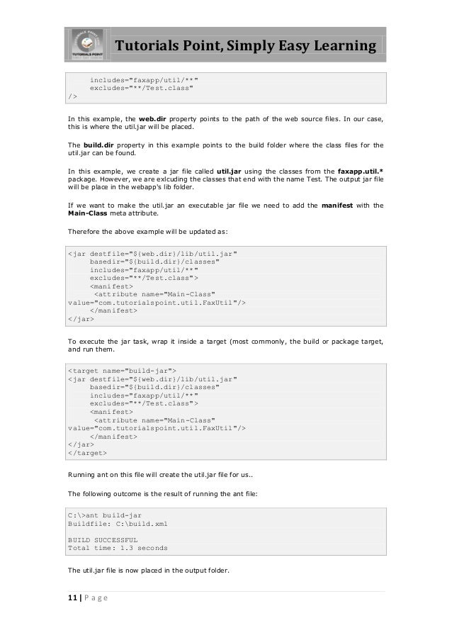 ant build tutorial for java Java ant tutorial.