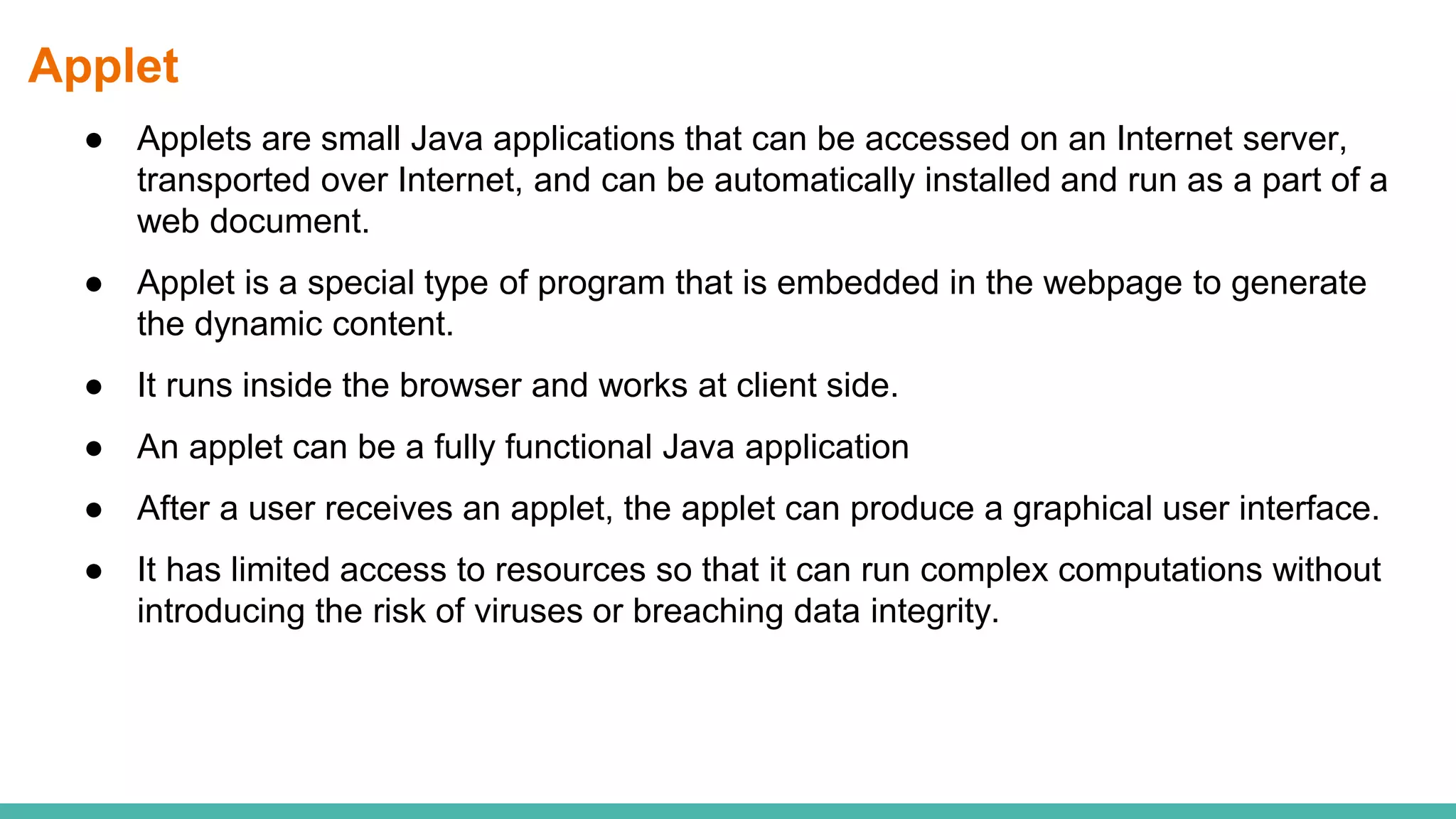 Java applet | PPT