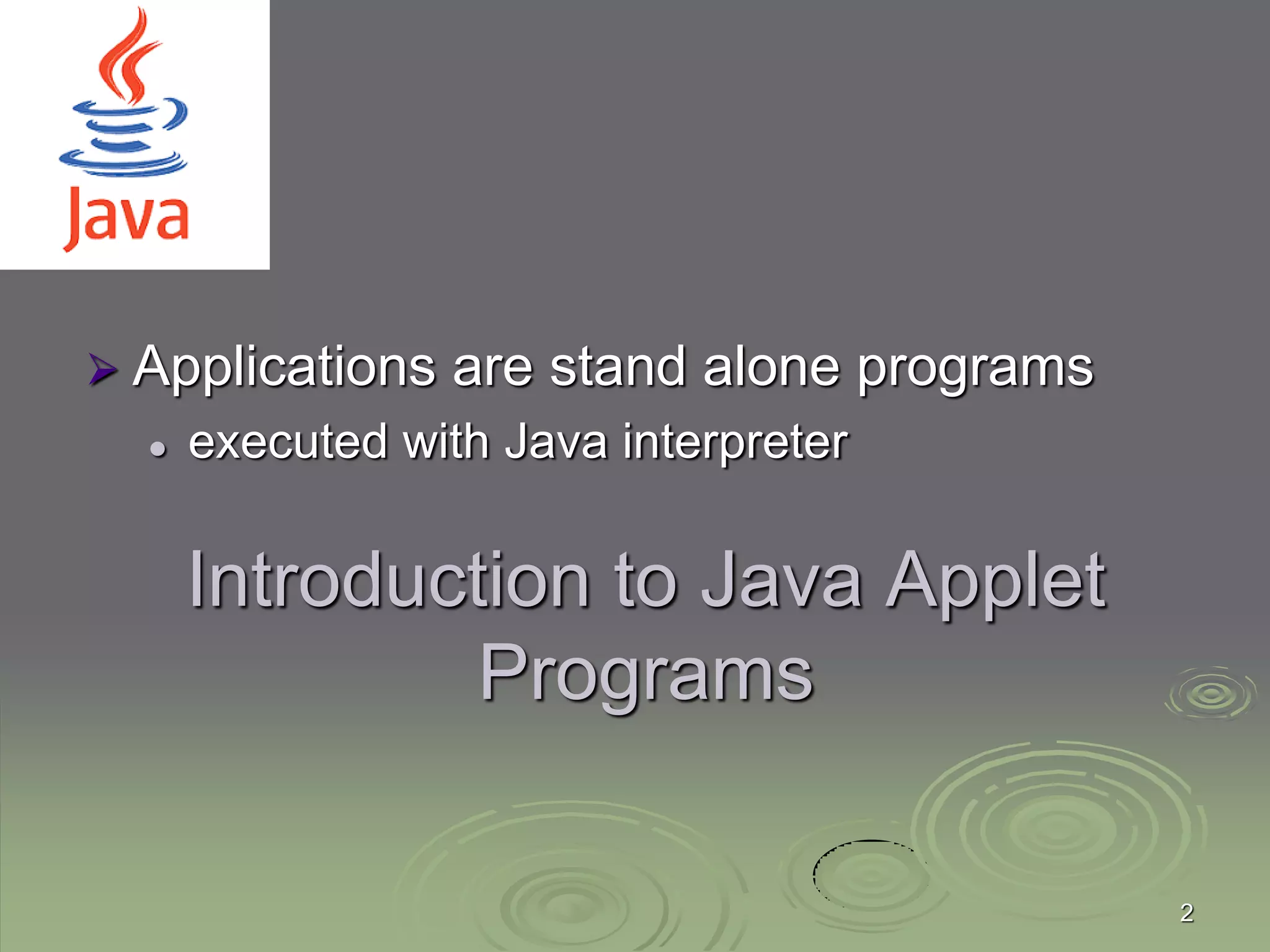 Java applets and working principles | PPT
