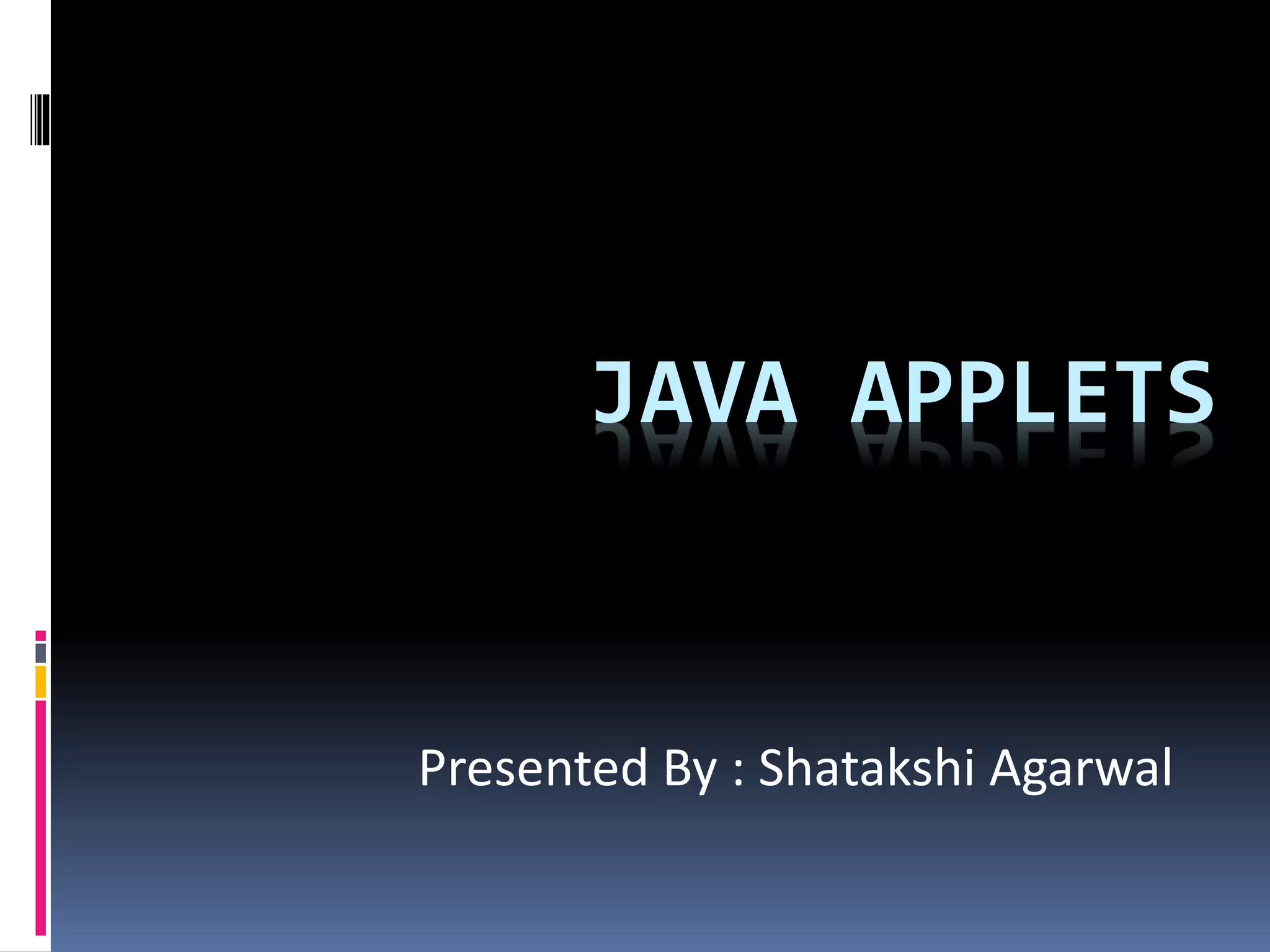 Java applets | PPT
