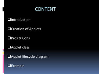 Java applets | PPT