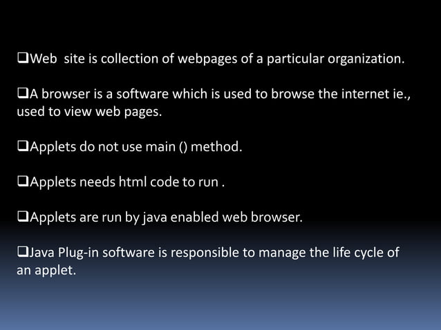 Java applets | PPT