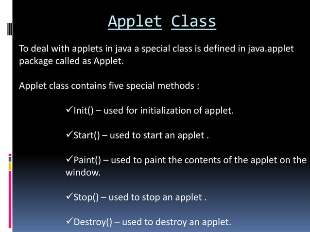Java applets | PPT
