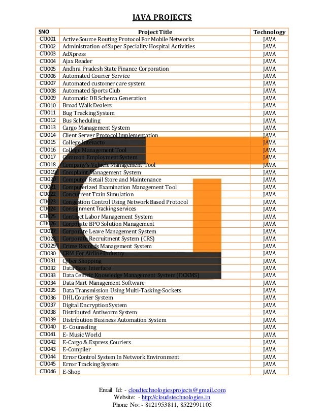 list of database management system projects