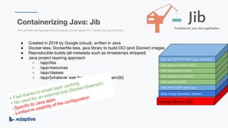 Java applications containerized and deployed | PPT