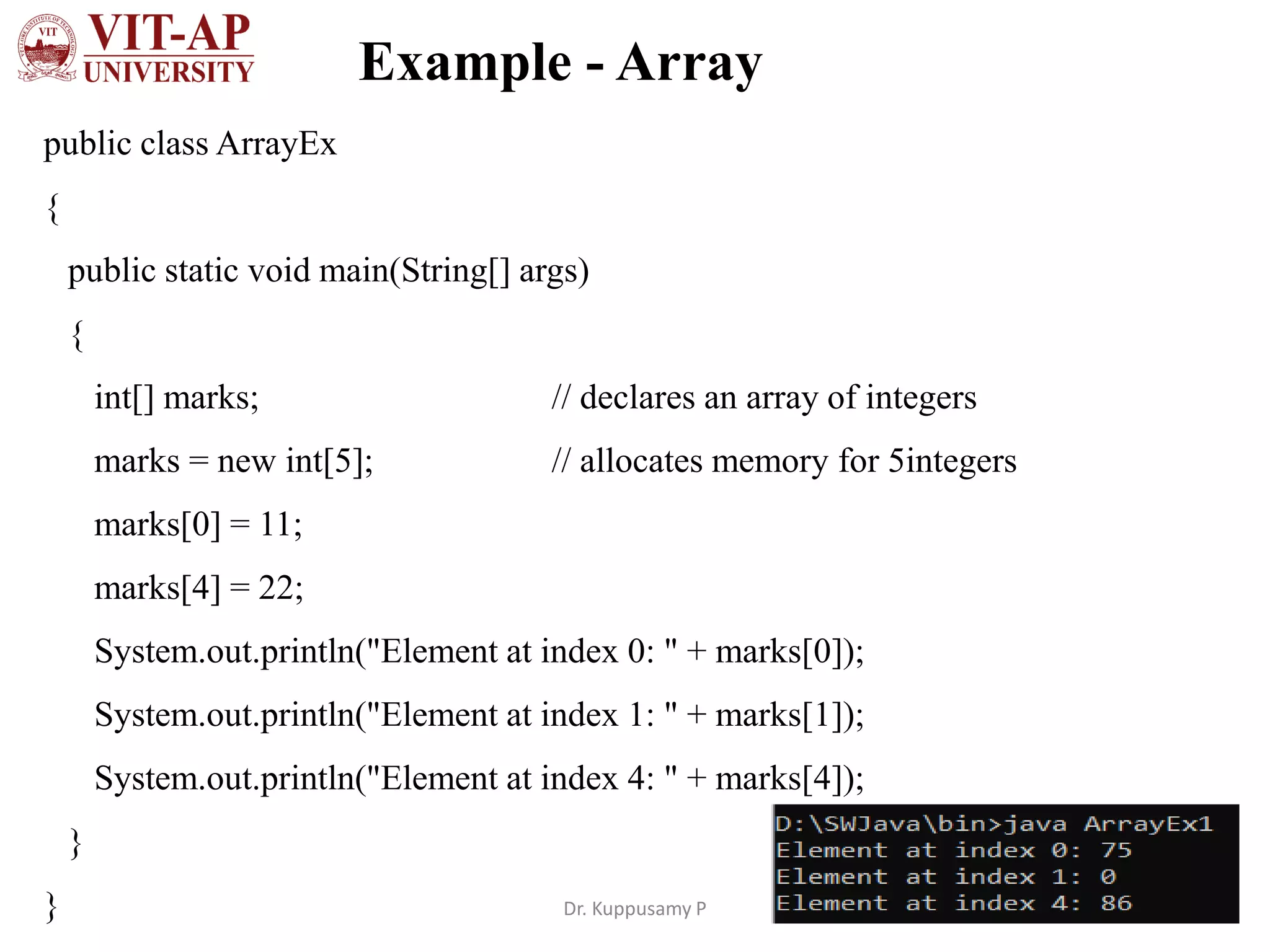 Java arrays | PPT