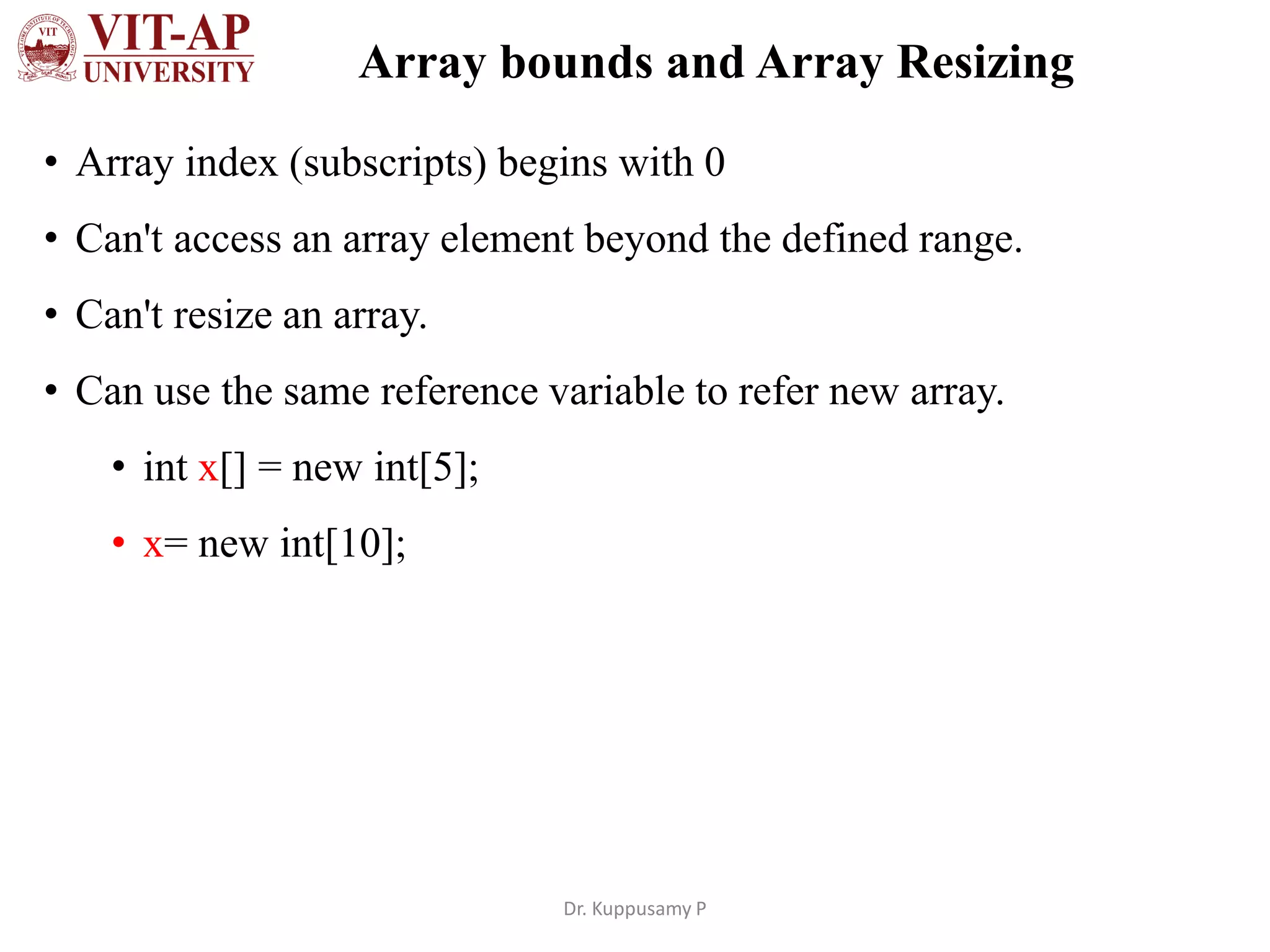 Java arrays | PDF