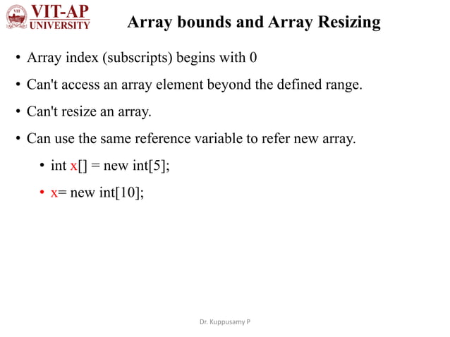 Java arrays | PPT