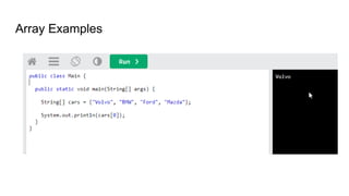 Comprehensive Guide to Java Arrays in Software Testing | PPTX