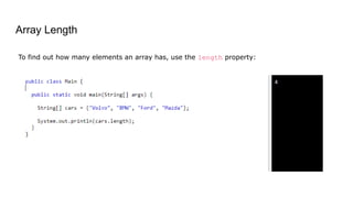 Comprehensive Guide to Java Arrays in Software Testing | PPTX