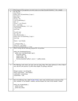 Java assignment 1 | PDF