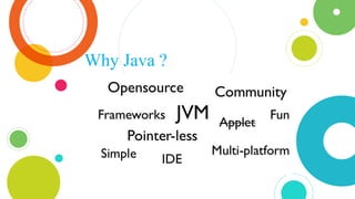 Why Java ?
 